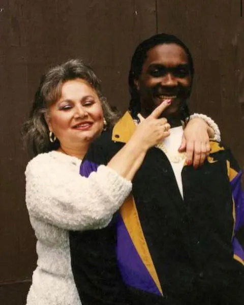 Charles Cosby with his ex-girlfriend