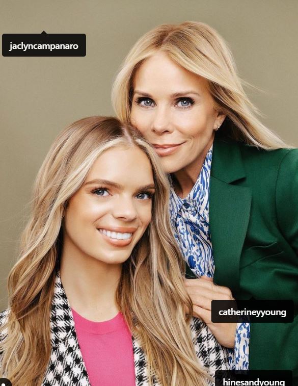 Cheryl Hines with her daughter Catherine