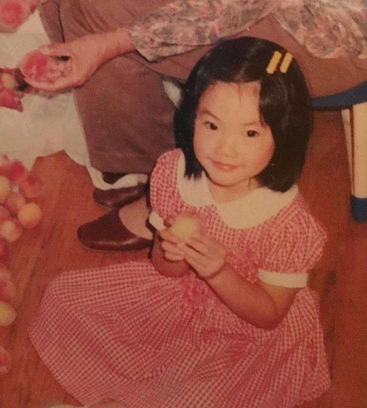 Childhood photo of Clara Wong