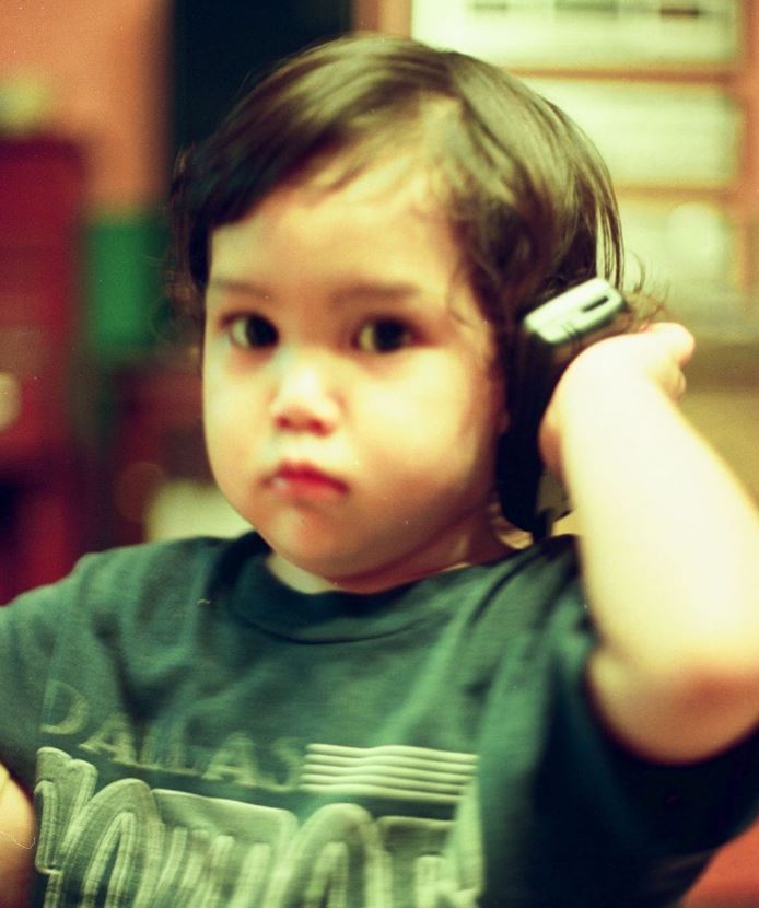 Childhood photo of EL J Rumi