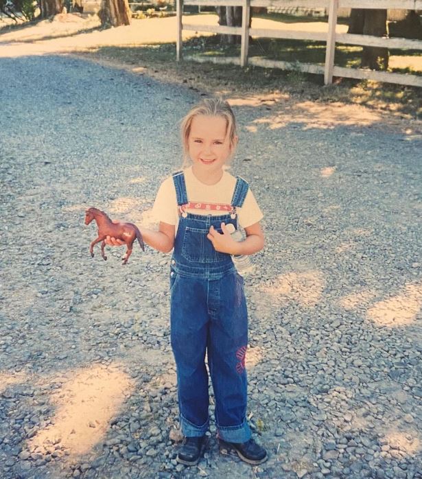 Childhood photo of Siena Bjornerud