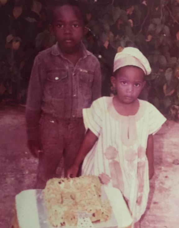 Childhood photo of Kunle Remi