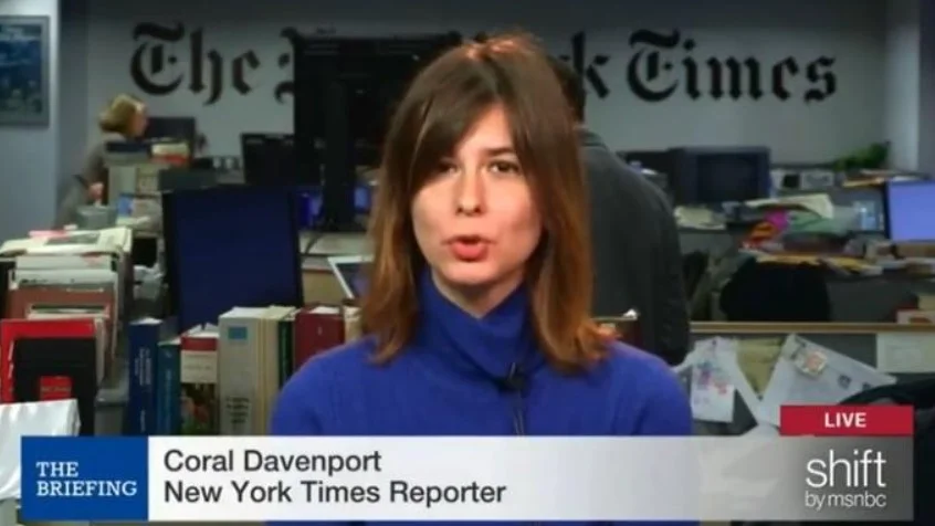 Coral Davenport is a reporter