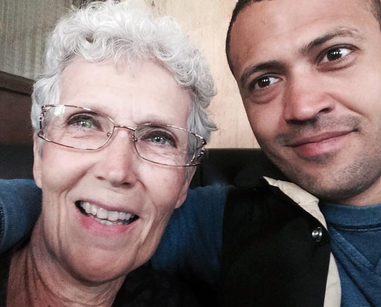 Cord Jefferson with his Mom