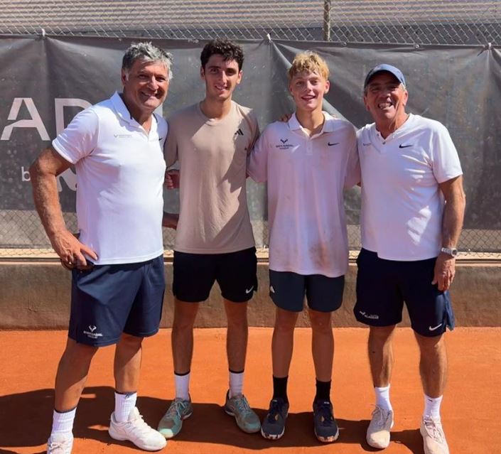 Cruz Hewitt with his friends