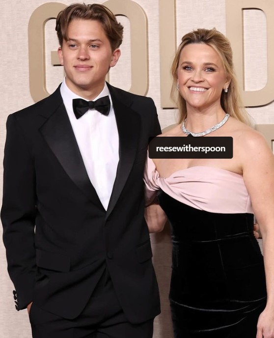 Deacon Reese Phillippe with his mother