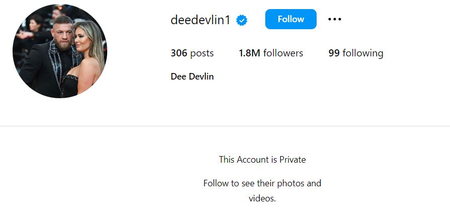 Dee Devlin's Instagram account