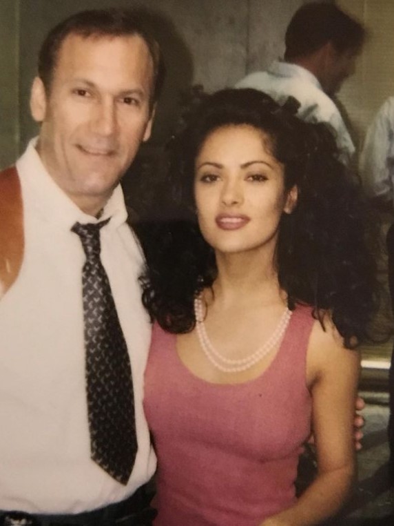 Don Yesso old picture with Salma Hayek