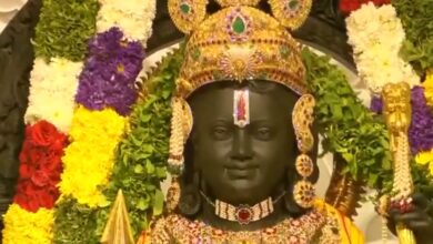 First Look of the Ram Lalla Idol at the Shri Ram Janmaboomi Temple in Ayodhya