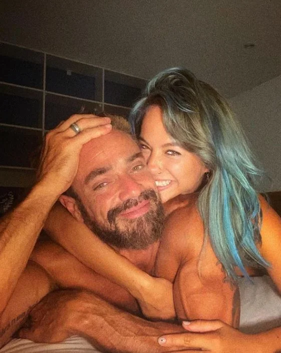 Flor Vigna with boyfriend