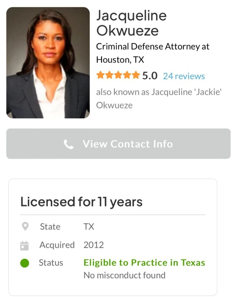 Jacqueline Okwueze career