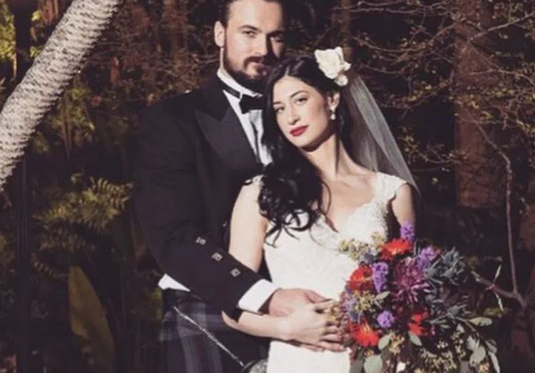 Kaitlyn Frohnapfel with her husband