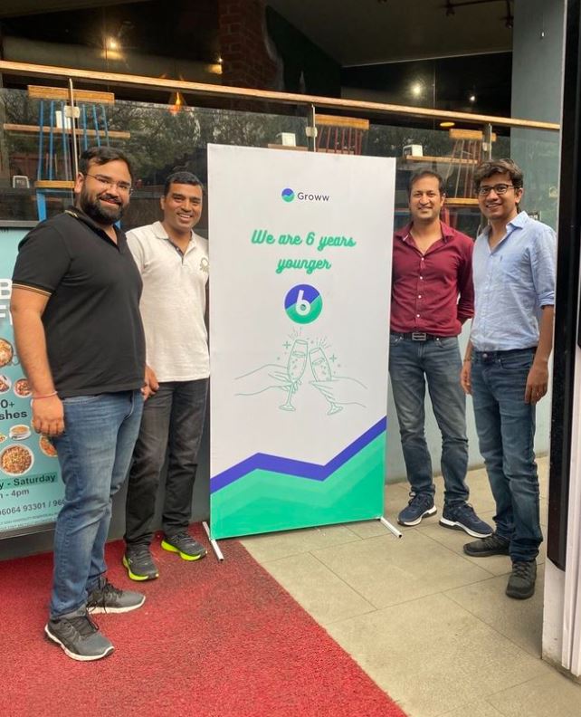 Lalit Keshre with his friends