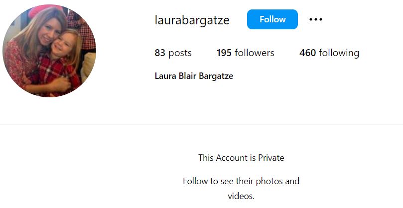 Laura Baines' Instagram account