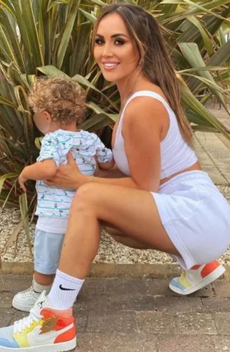 Lauryn Goodman with her son Kairo Walker