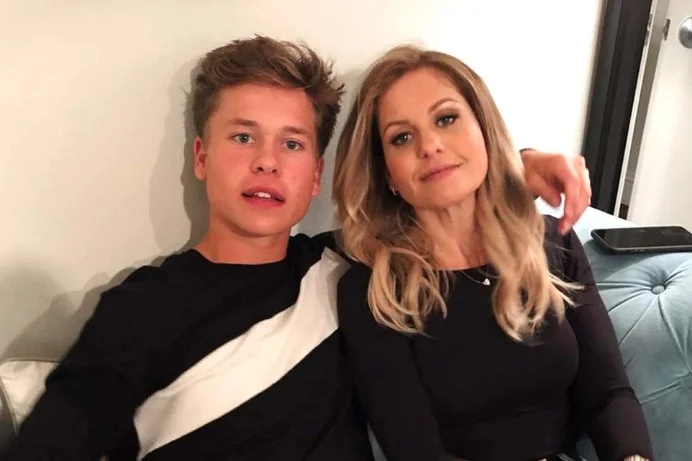 Lev Valerievich Bure with his mother Candace Cameron Bure
