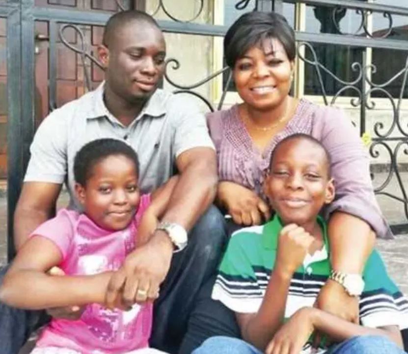 Maame Yeboah Asiedu with her family