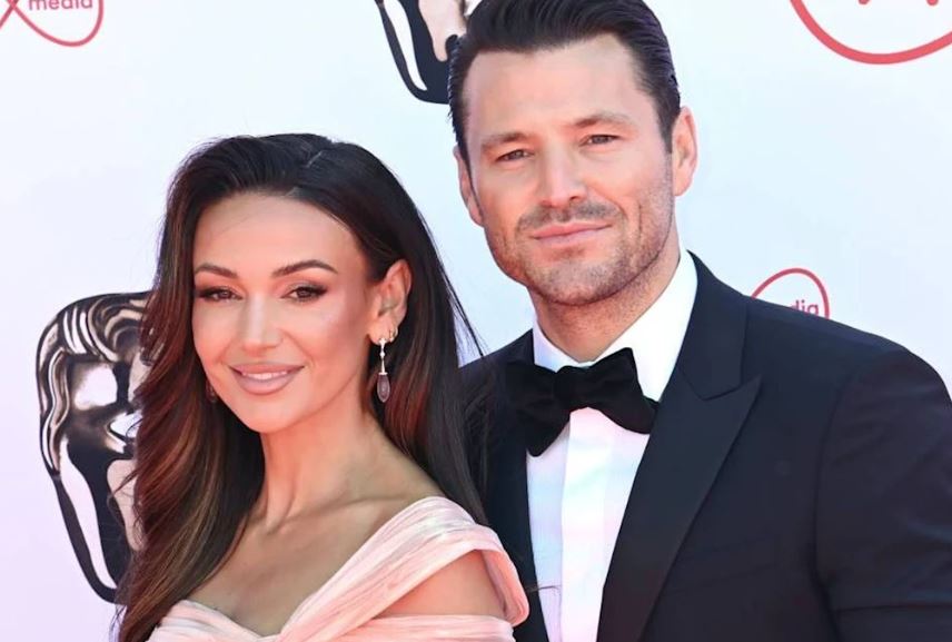 Michelle Keegan with her husband
