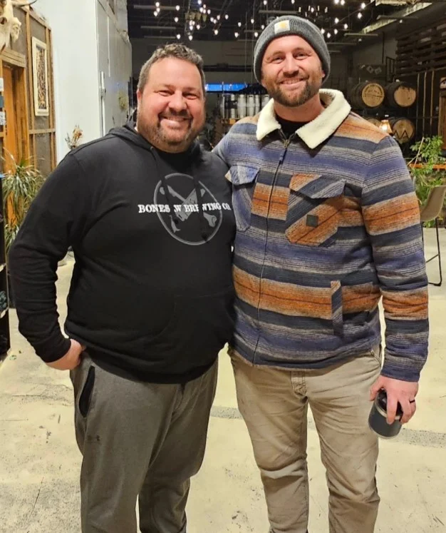 Mike Gill and friend