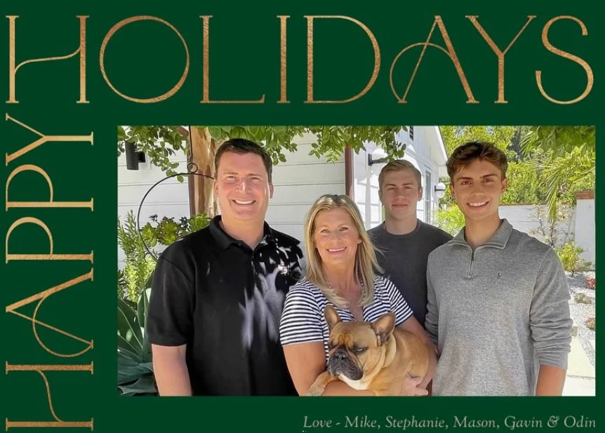 Mike Ybarra with his famil