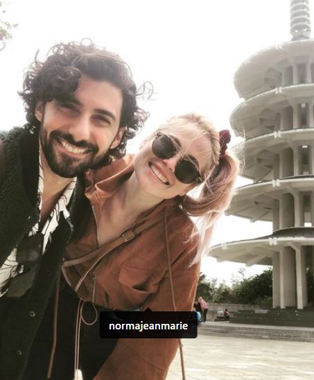 Noah James with his wife