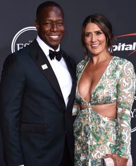 Raheem Morris with his wife