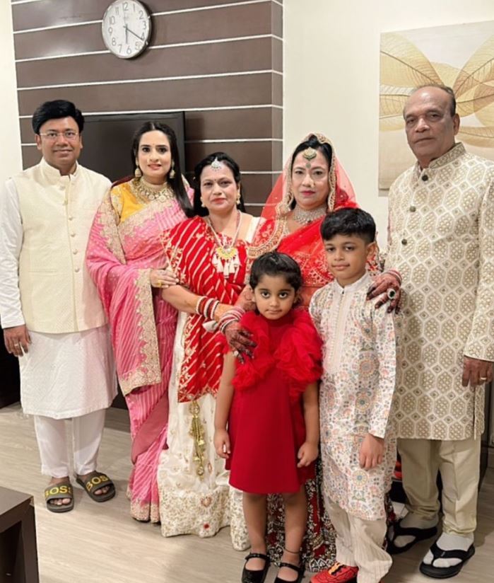 Ranjana Jain with family