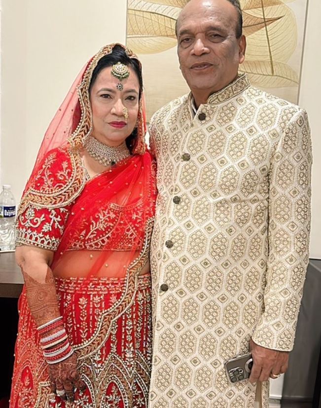 Ranjana Jain with her husban d