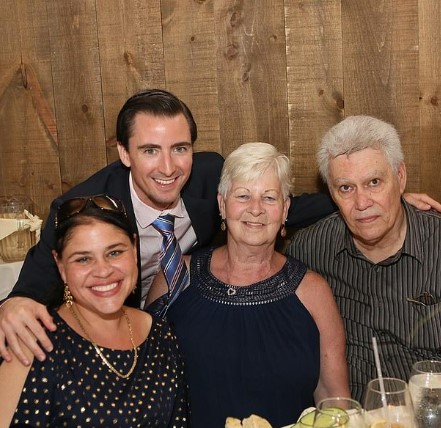 Sara Gill with her family members