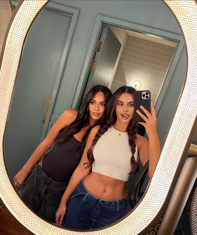 Sophie Piper with her friend