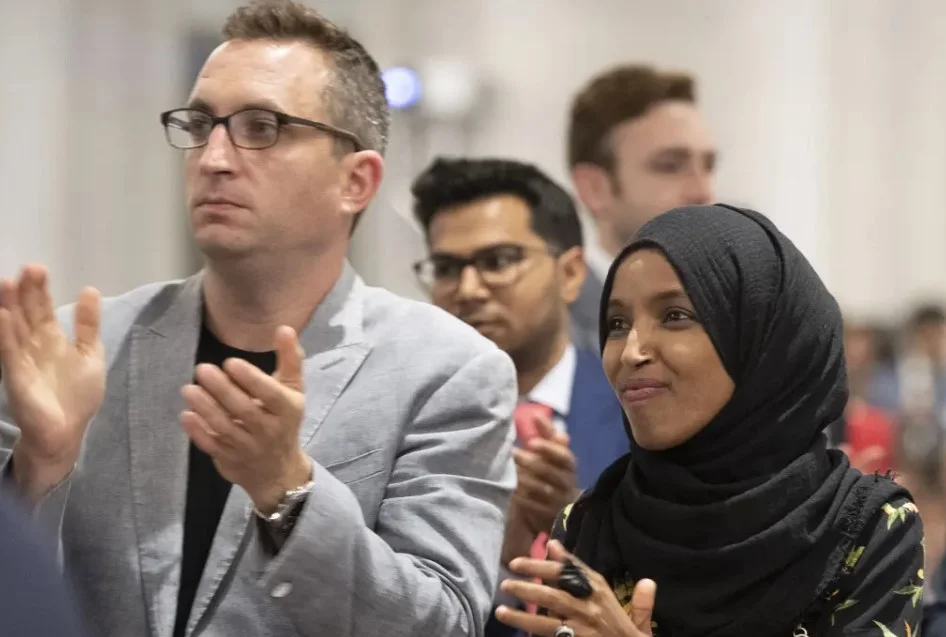 Tim Mynett and Ilhan Omar
