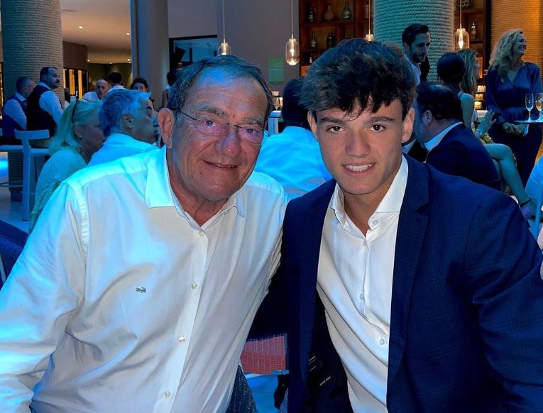 Tom Pernaut with his dad Jean-Pierre Pernaut