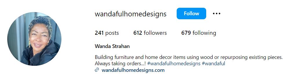 Wanda Hutchins' IG Profile