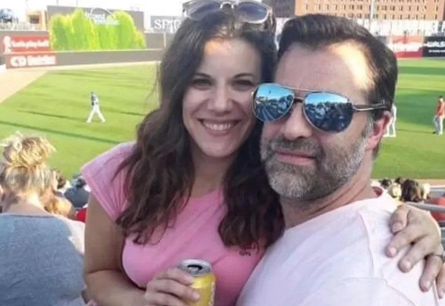 Allison Schardin with her husband