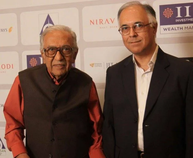 Ameen Sayani with his son