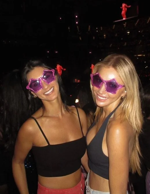 Arielle Lorre and her friend