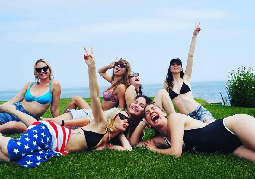Ashley Avignone and her friends
