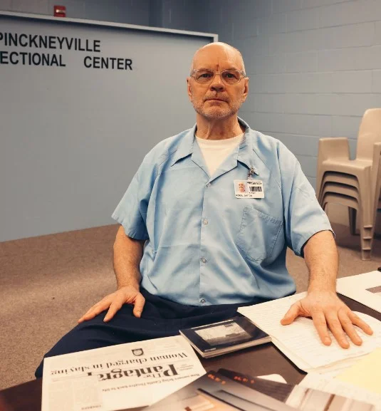 Barton McNeil at the Pinckneyville prison in southern Illinois