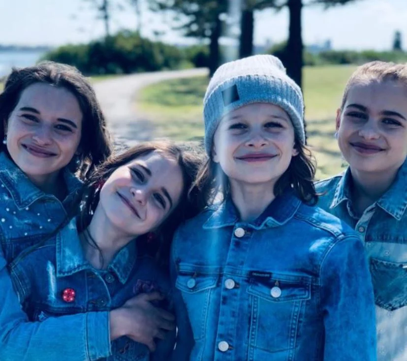 Biggy Norris with her siblings
