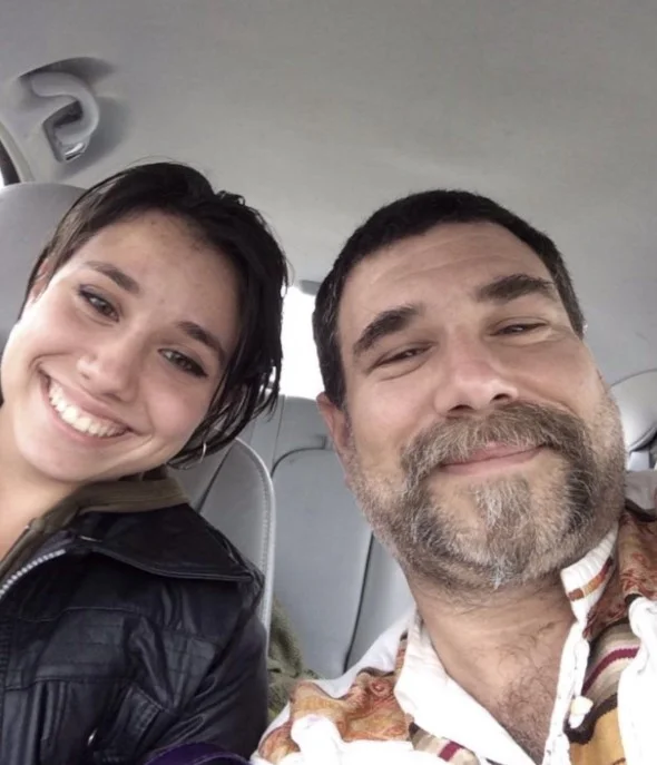 Bryce Weiner with his daughter