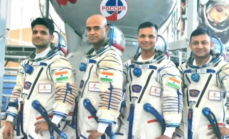 Captain Angad Prathap with other Astronauts
