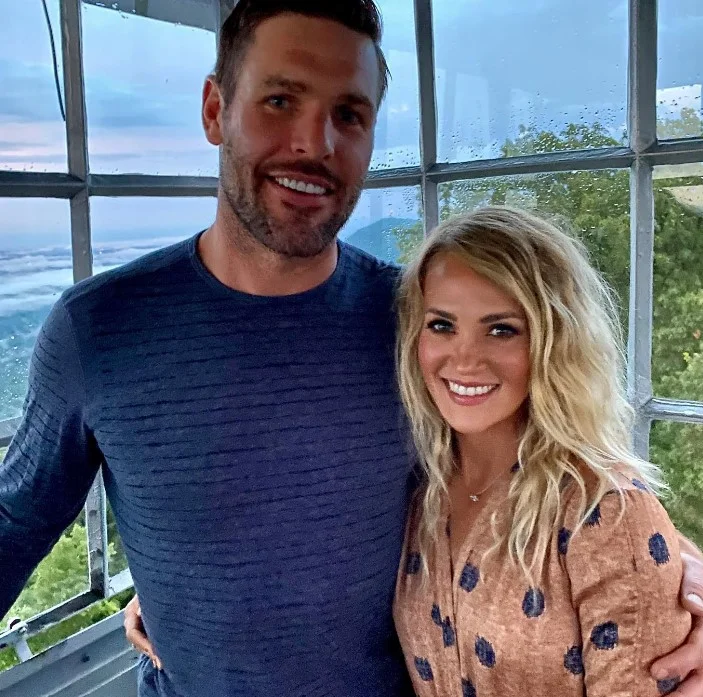 Carrie Underwood with her husband