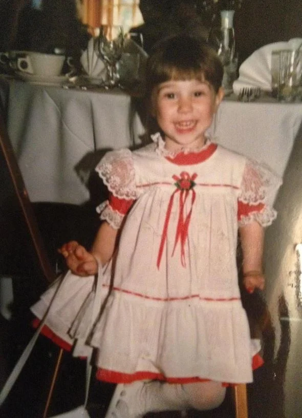 Childhood photo of Ashley Avignone