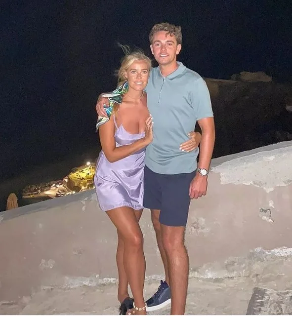 Chloe Meadows with her boyfriend
