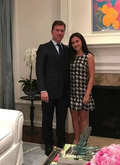 Christian Stracke with his daughter Porter