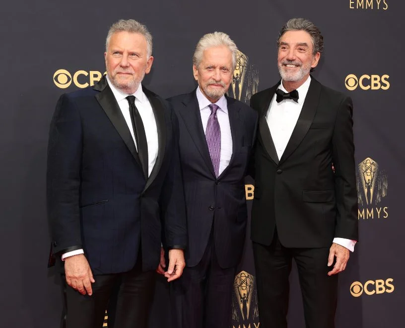 Chuck Lorre with his friends