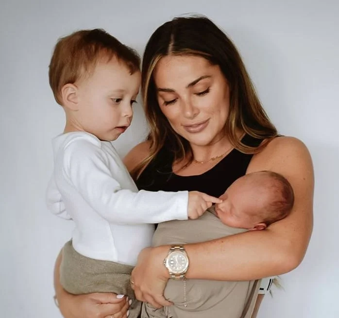 Courtney Green with her kids