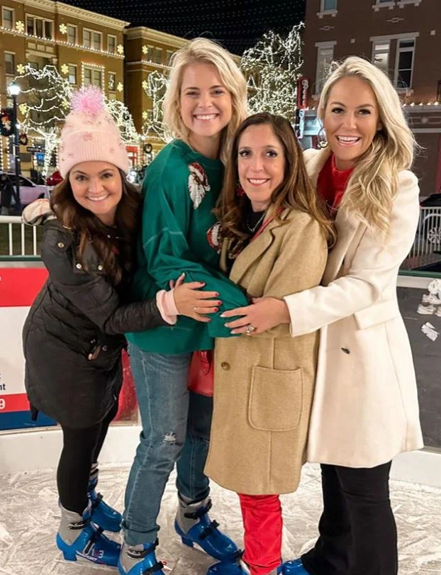 Cristie Taylor with her friends