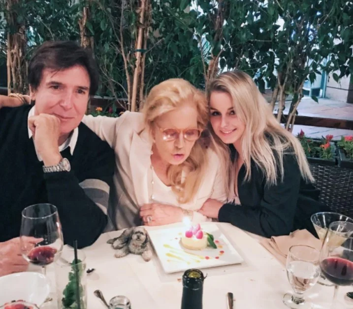 Darina Scotti with her parents