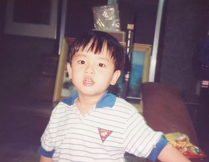 David Licauco's childhood image